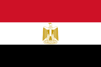 Die Flagge von Ägypten